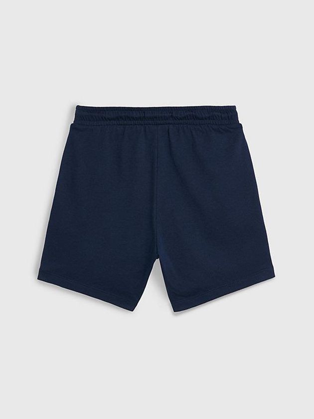 Navy Calvin Klein Beach - Logo Tape Men Shorts | XFQR-74639