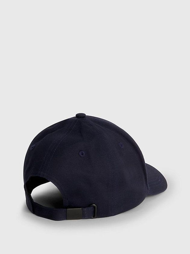 Navy Calvin Klein Cotton Twill Men Cap | IOTV-40938
