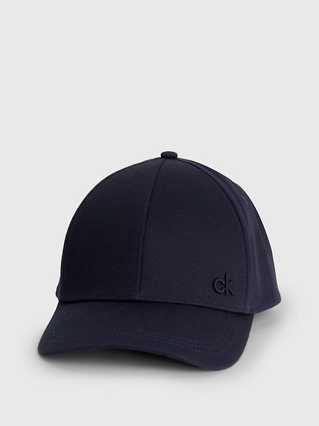 Navy Calvin Klein Cotton Twill Men Cap | IOTV-40938