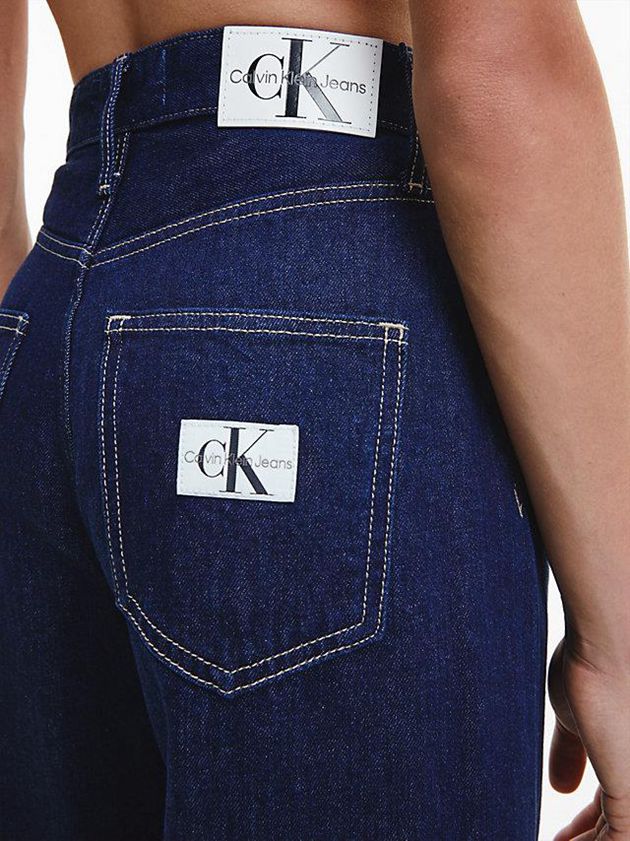 Navy Calvin Klein High Rise Relaxed Women Jeans | BUSA-26317