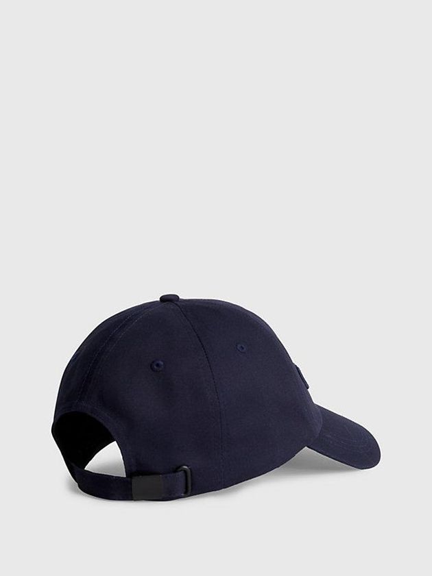 Navy Calvin Klein Organic Cotton Men Cap | LNZU-51379