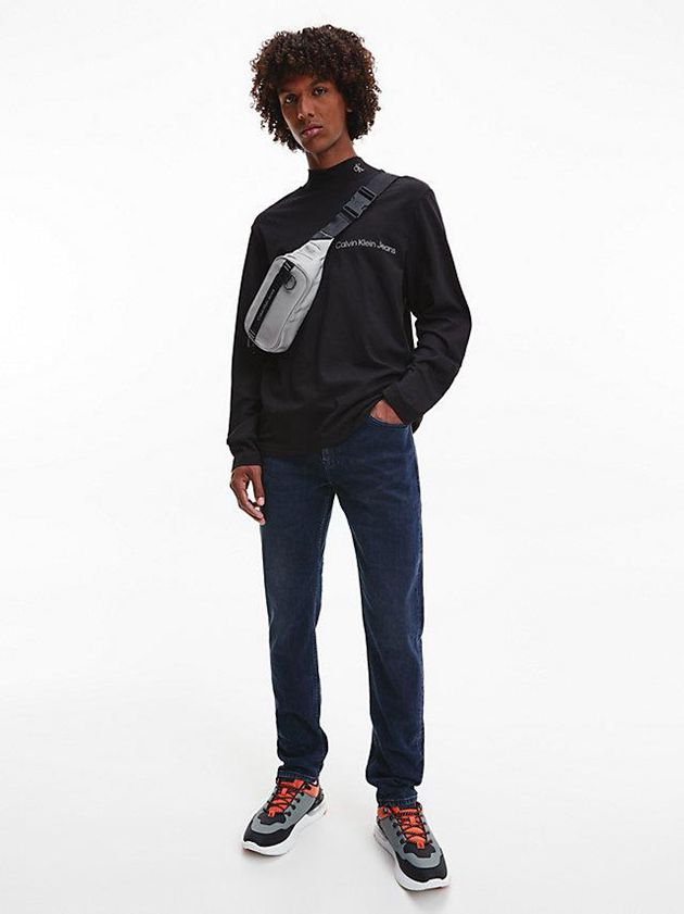 Navy Calvin Klein Slim Tapered Men Jeans | OMEZ-69740