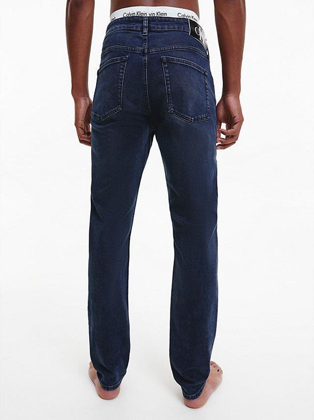 Navy Calvin Klein Slim Tapered Men Jeans | OMEZ-69740