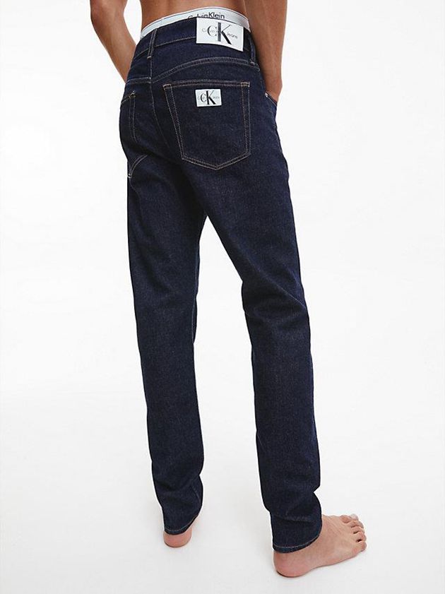 Navy Calvin Klein Slim Tapered Men Jeans | XSBG-94756
