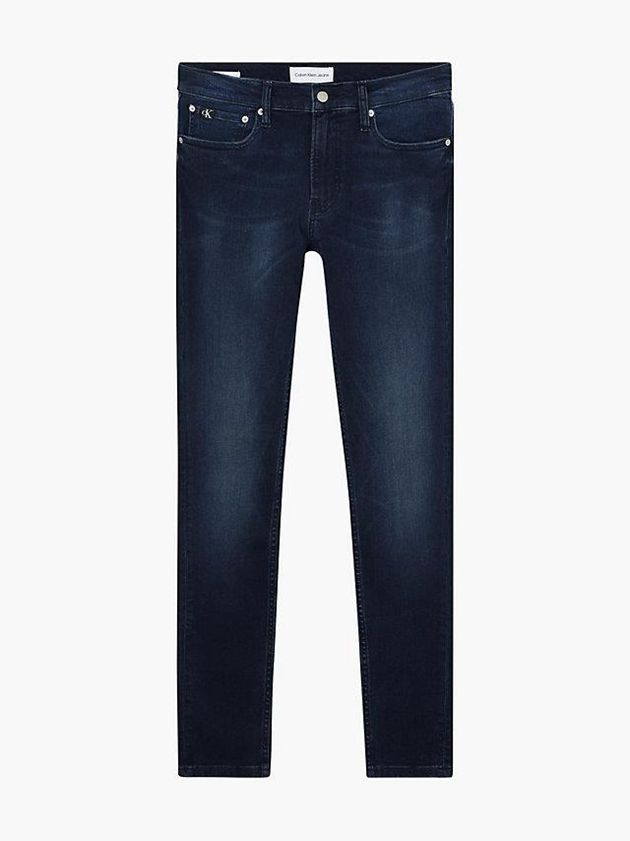 Navy Calvin Klein Super Skinny Men Jeans | ZJUR-29685