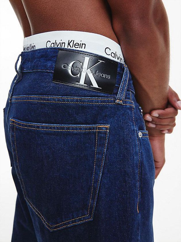 Navy Calvin Klein Tapered Men Jeans | OZQH-92350