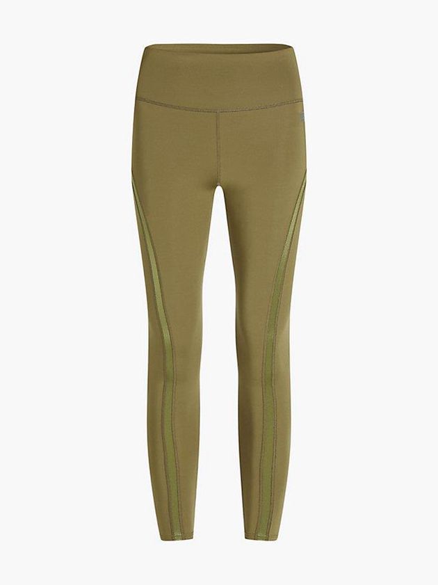 Olive Calvin Klein 7/8 Gym Women Leggings | JEDF-12906