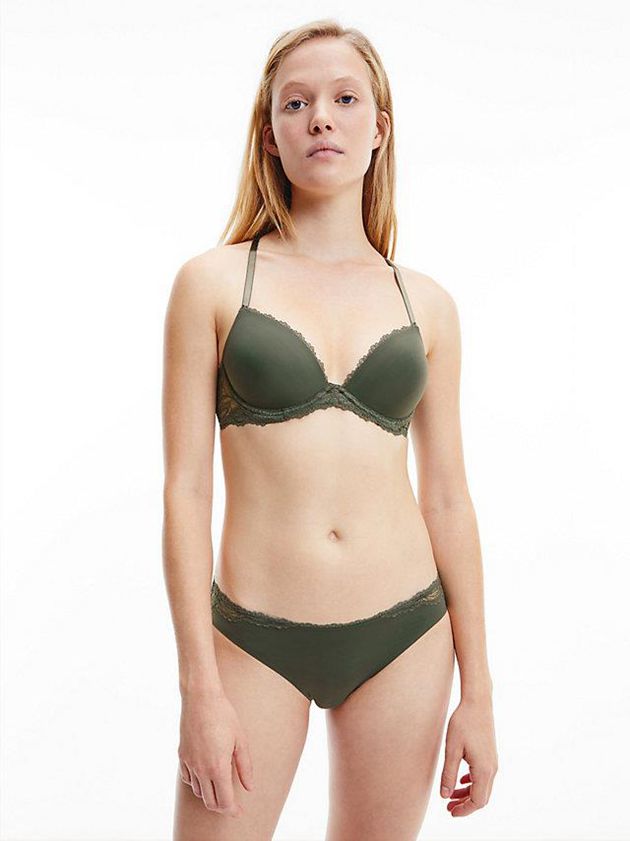 Olive Calvin Klein Bikini - Seductive Comfort Women Briefs | VDQN-86743