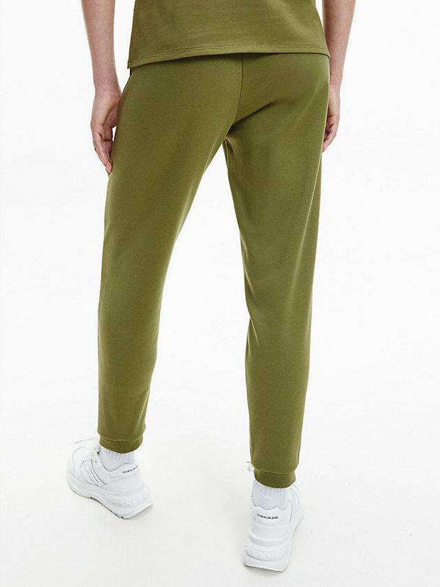 Olive Calvin Klein Cotton Terry Women Joggers | LZIX-36175
