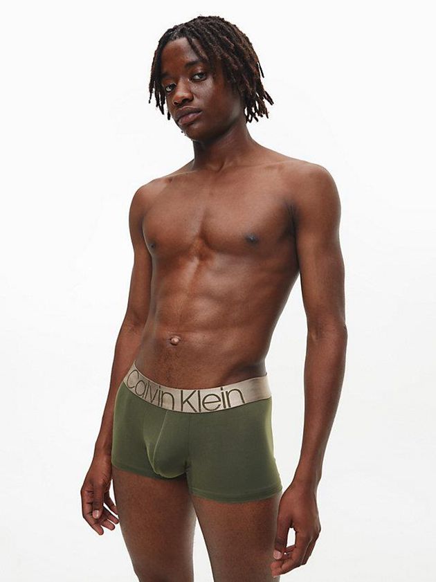 Olive Calvin Klein Low Rise - Icon Men Briefs | NADV-93702