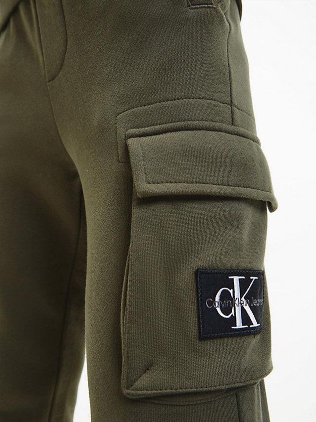 Olive Calvin Klein Relaxed Cargo Boys's Joggers | FZTU-42806