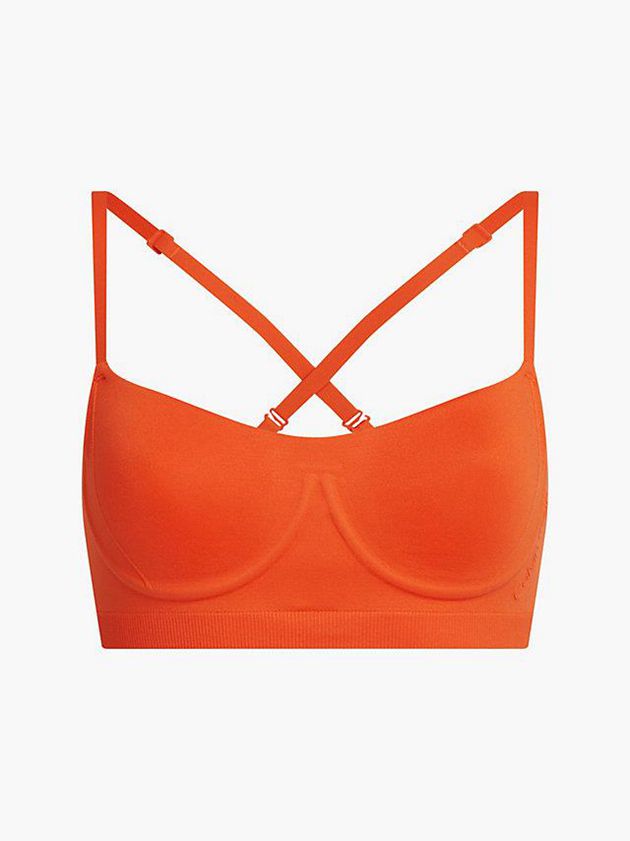 Orange Calvin Klein Balconette - Bonded Flex Women Bra | KYJT-19072