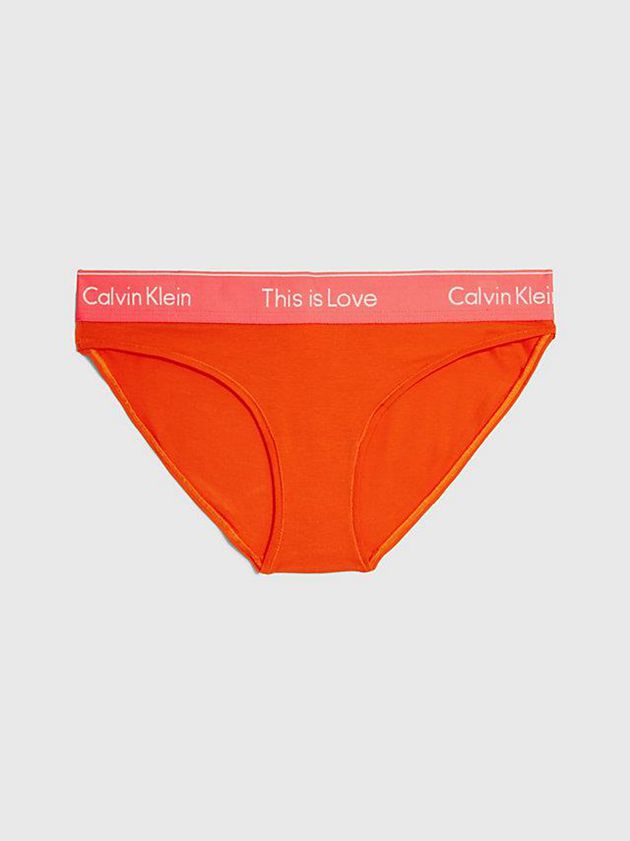 Orange Calvin Klein Bikini - Pride Women Briefs | MIWS-47596