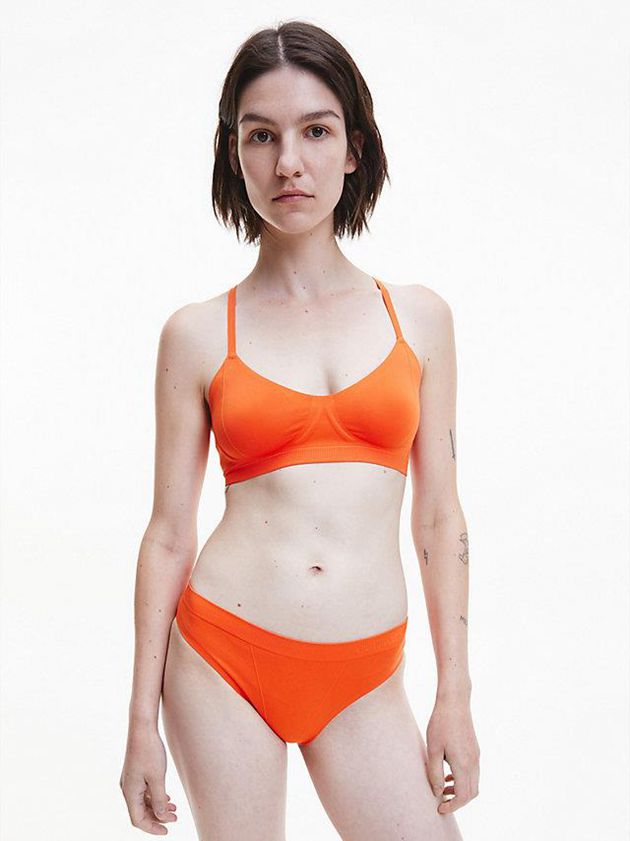 Orange Calvin Klein Bonded Flex Women Bra | OVBK-92854