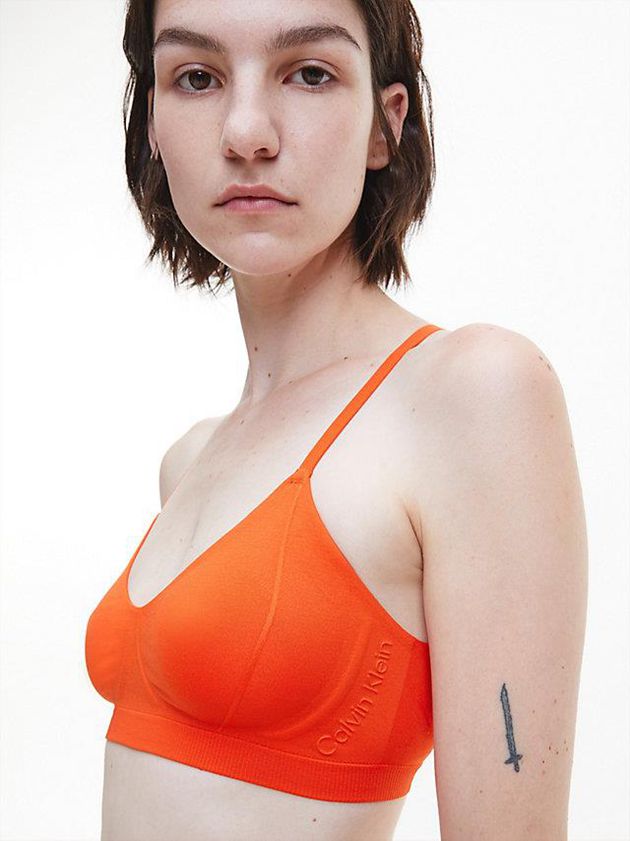 Orange Calvin Klein Bonded Flex Women Bra | OVBK-92854