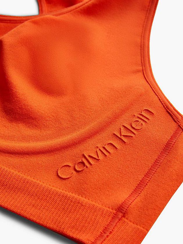 Orange Calvin Klein Bonded Flex Women Bra | UISK-41685