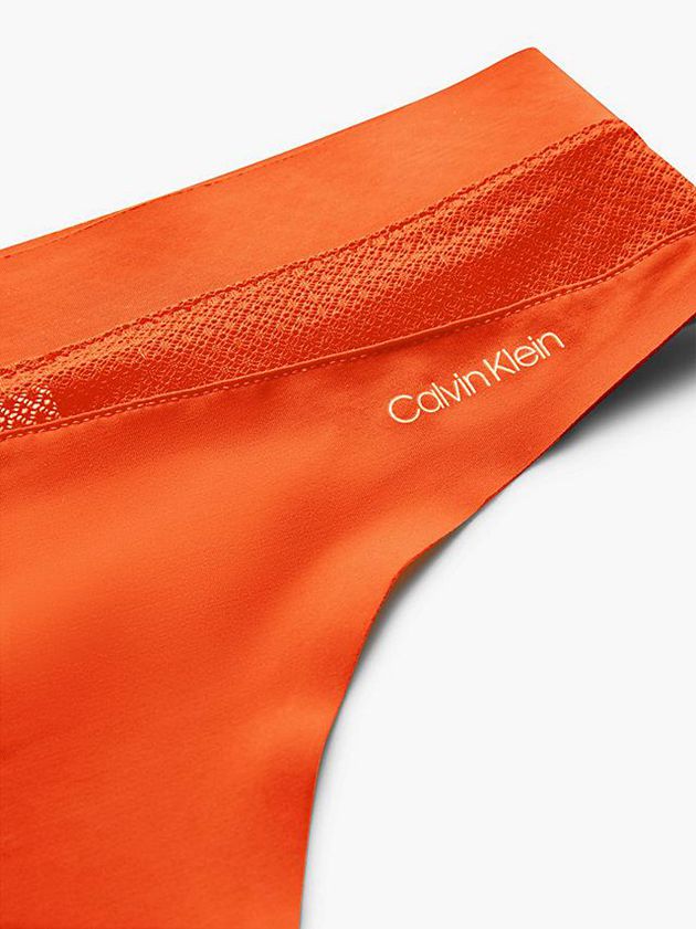 Orange Calvin Klein Bonded Flex Women Thong | RFUL-23510