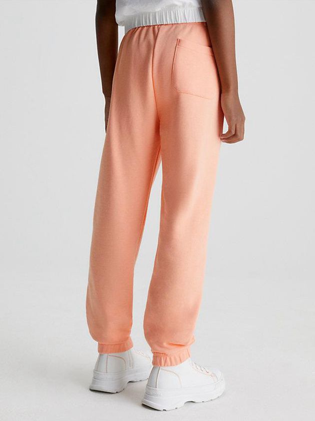 Orange Calvin Klein High Rise Relaxed Girls's Joggers | OBSD-10649