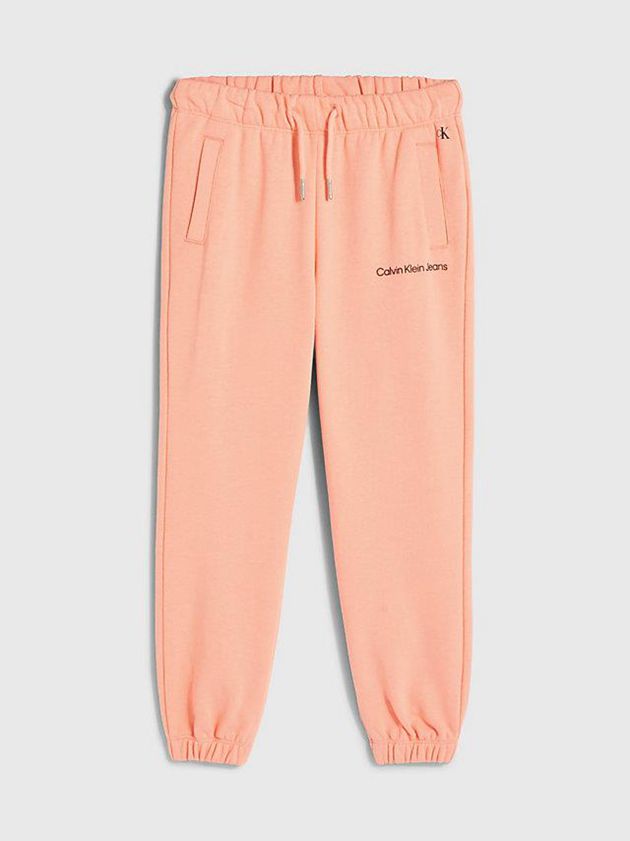 Orange Calvin Klein High Rise Relaxed Girls's Joggers | OBSD-10649