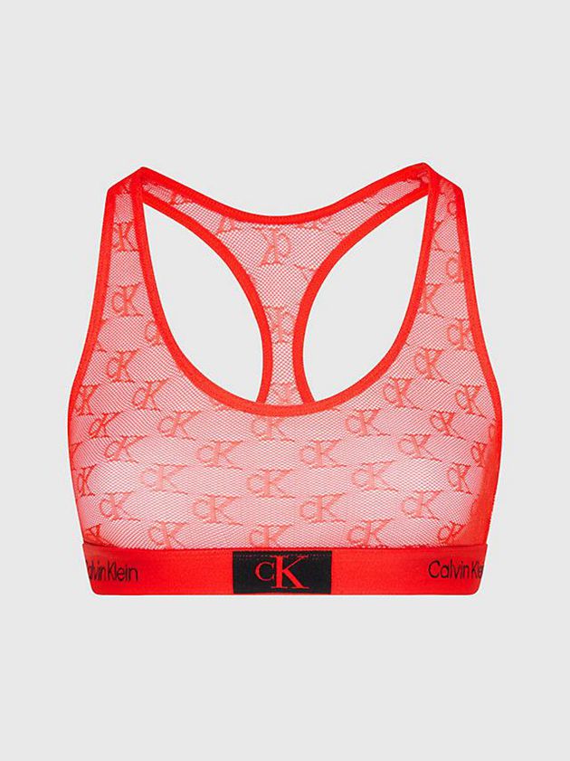 Orange Calvin Klein Lace - Ck96 Women Bra | RWEO-10876