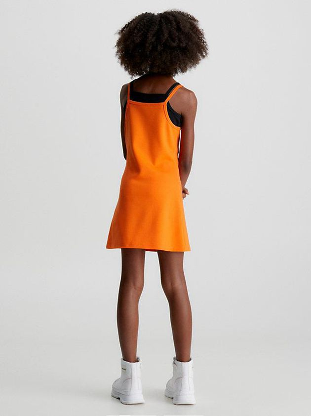 Orange Calvin Klein Milano Slip Girls's Dress | JFPT-97426