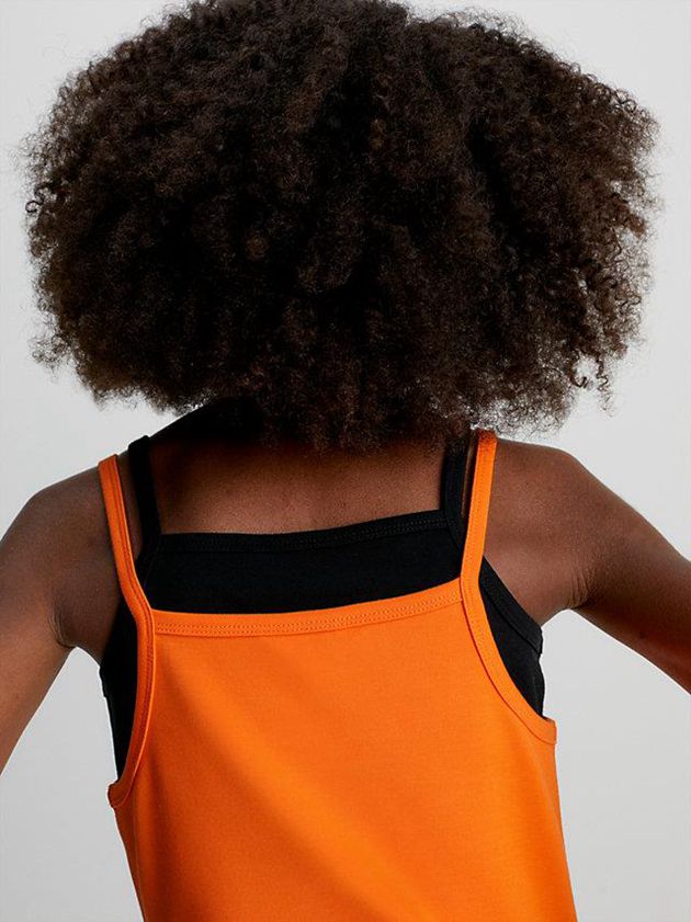 Orange Calvin Klein Milano Slip Girls's Dress | JFPT-97426