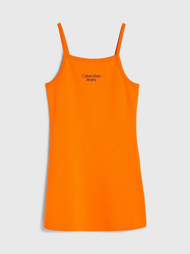 Orange Calvin Klein Milano Slip Girls's Dress | JFPT-97426