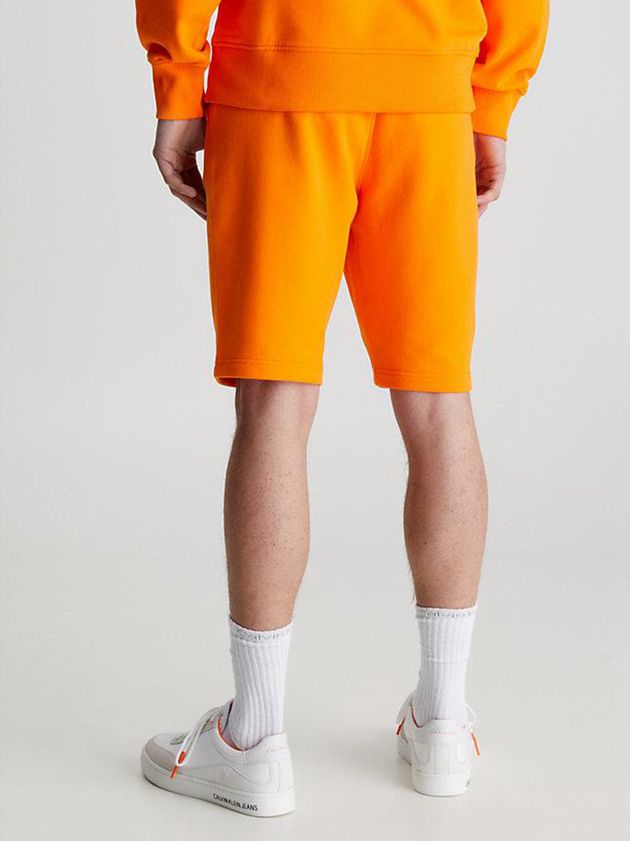 Orange Calvin Klein Monogram Jogger Men Shorts | YTKD-41783