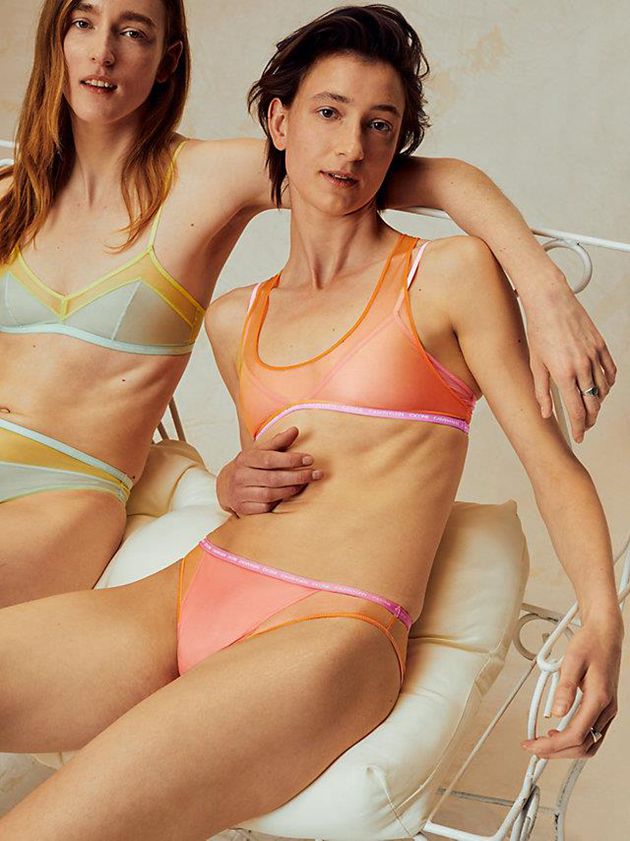 Orange Calvin Klein Pride Women Bra | BTIZ-04968