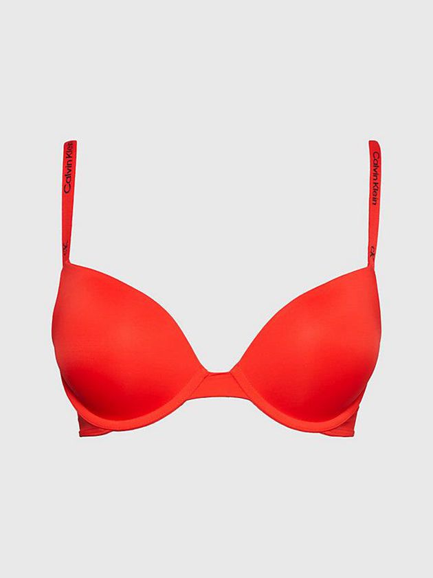 Orange Calvin Klein Push Up Plunge - Ck96 Women Bra | VHUW-20783