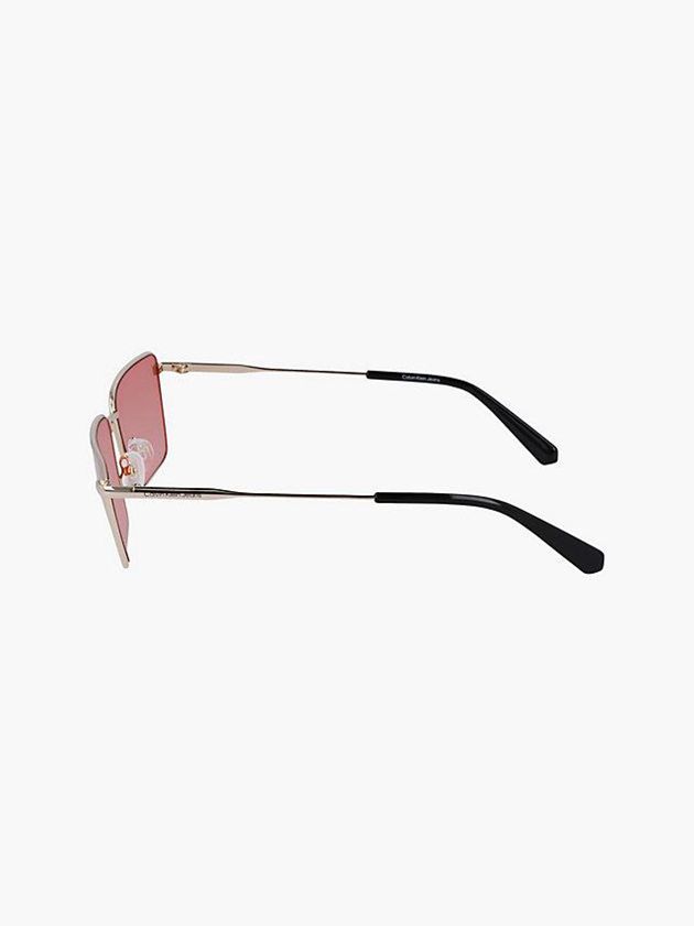 Orange Calvin Klein Rectangle Men Sunglasses | LVHD-32948