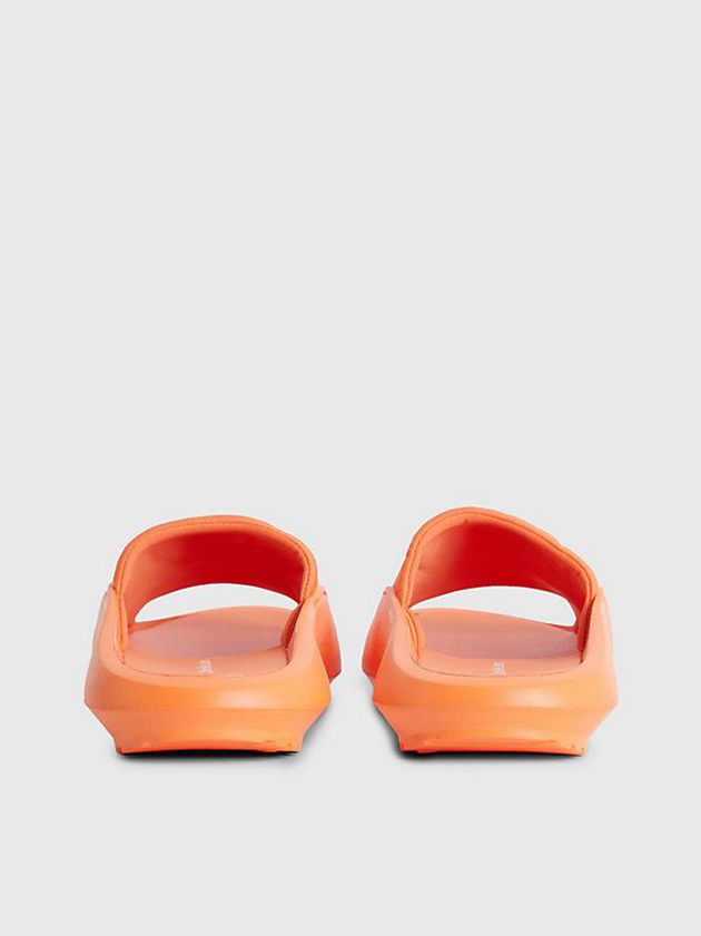 Orange Calvin Klein Recycled Hybrid Sliders Men Slippers | KCOZ-21630