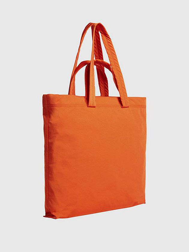 Orange Calvin Klein Recycled Nylon Reversible Tote Women Bags | SXLE-28541