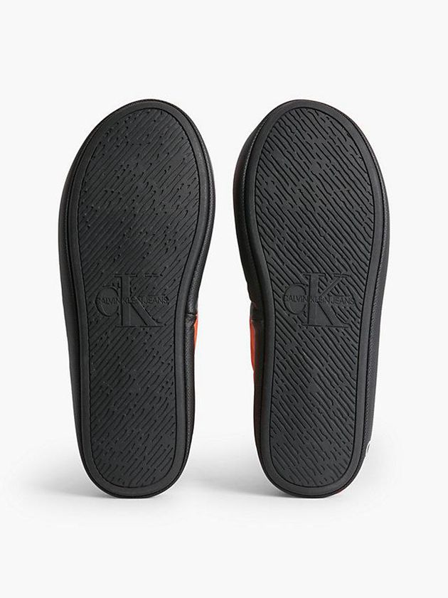 Orange Calvin Klein Recycled Quilted Men Slippers | SLRT-46109