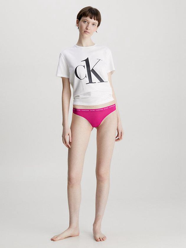 Pink Calvin Klein 2 Pack - CK One Women Thong | LZCU-45072