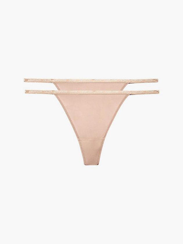 Pink Calvin Klein 2 Pack - CK One Women Thong | JZEA-98063