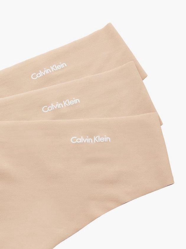 Pink Calvin Klein 3 Pack - Invisibles Women Thong | CUHI-14065