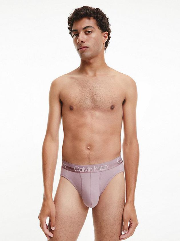Pink Calvin Klein 3 Pack - Modern Structure Men Briefs | NBFP-37208
