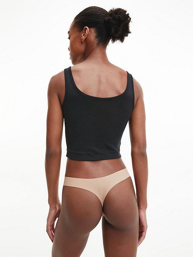 Pink Calvin Klein 5 Pack - Invisibles Women Thong | CETB-97418