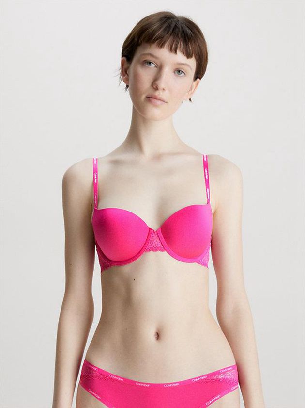 Pink Calvin Klein Balconette - Flirty Women Bra | TGHS-81540