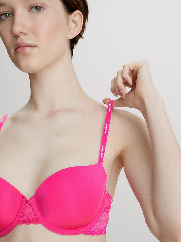 Pink Calvin Klein Balconette - Flirty Women Bra | TGHS-81540