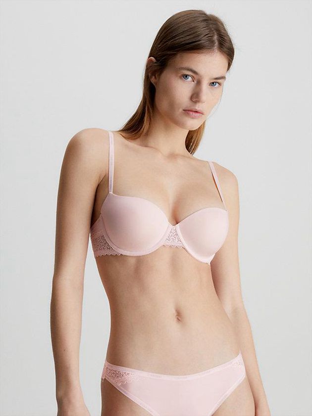 Pink Calvin Klein Balconette - Flirty Women Bra | XWIK-91683