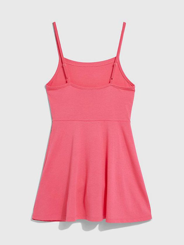 Pink Calvin Klein Beach - CK Monogram Girls's Dress | YCIM-19470