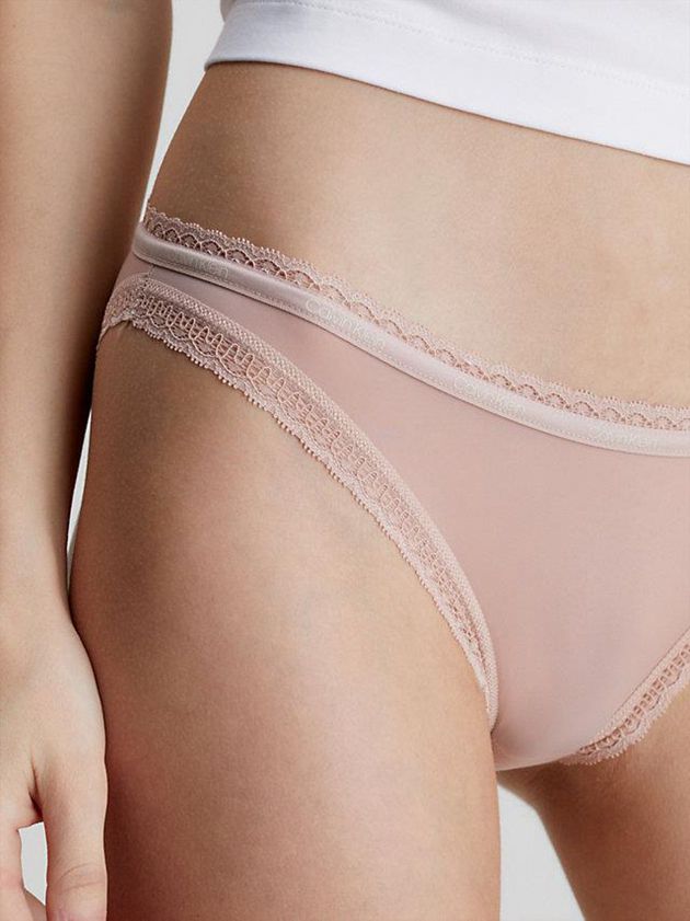 Pink Calvin Klein Bikini - Bottoms Up Women Briefs | UKML-59432