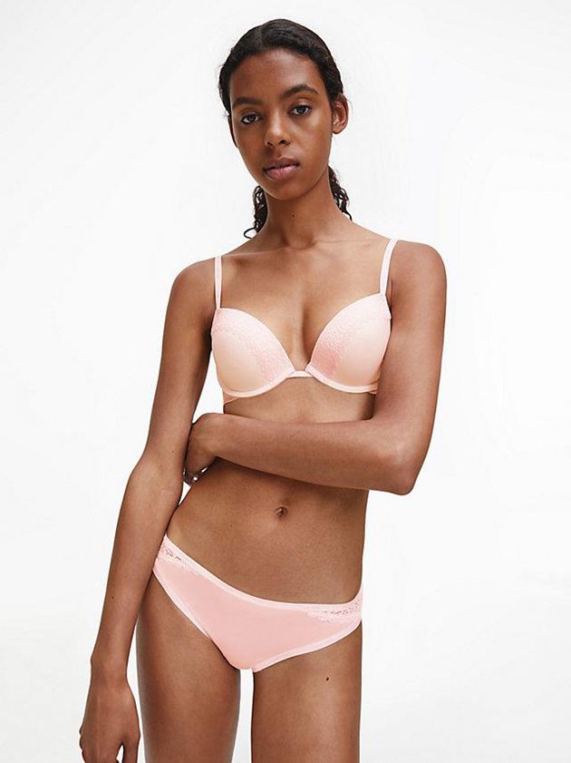 Pink Calvin Klein Bikini - Flirty Women Briefs | QOTR-40756