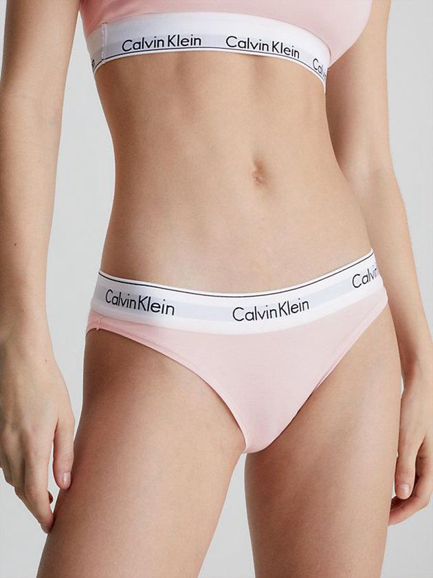 Pink Calvin Klein Bikini - Modern Cotton Women Briefs | LYTI-17629
