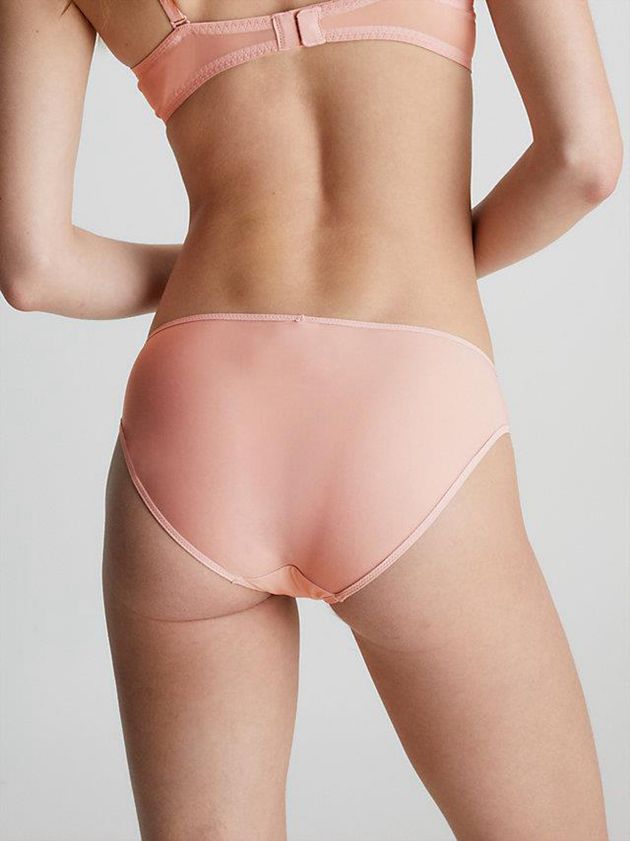 Pink Calvin Klein Bikini - Sheer Marquisette Women Briefs | DICV-94287