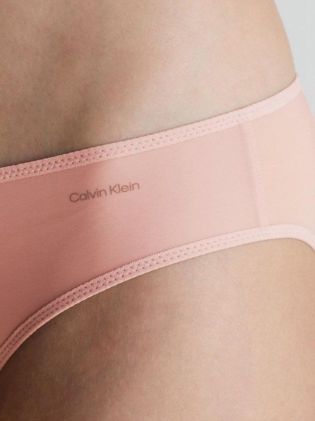 Pink Calvin Klein Bikini - Sheer Marquisette Women Briefs | DICV-94287