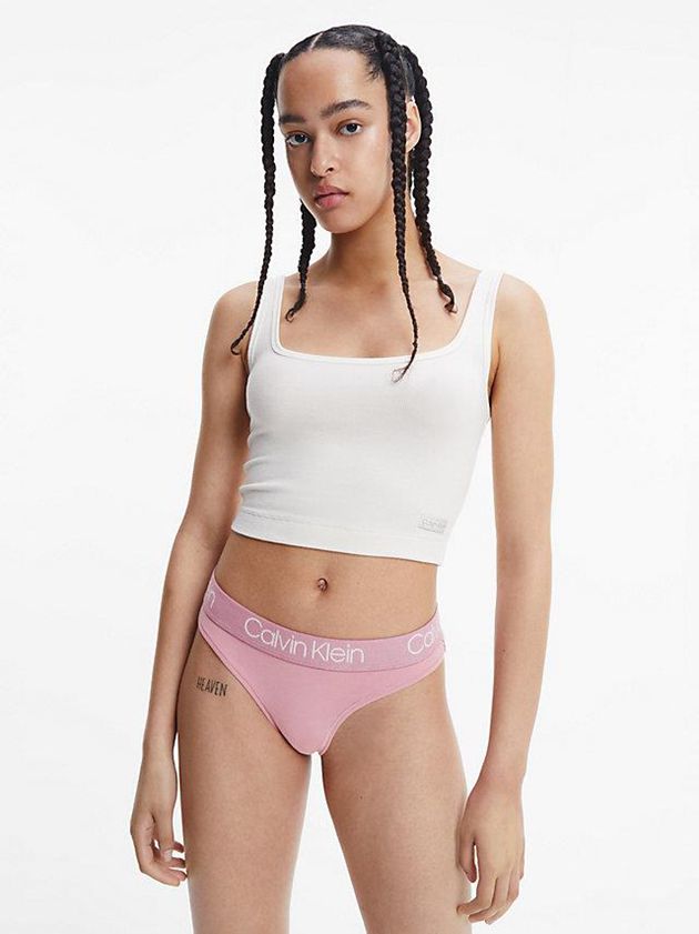 Pink Calvin Klein Body Women Thong | SFZR-79456