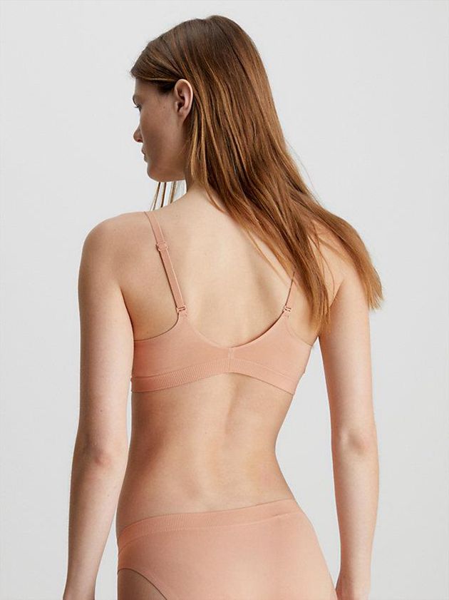 Pink Calvin Klein Bonded Flex Women Bra | OTGL-70368